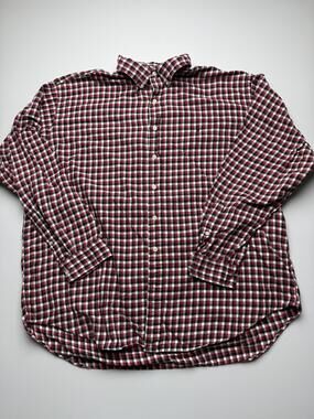 Ralph Lauren Shirt Mens 2XL Red Check Long Sleeve Flannel Button Down Blake